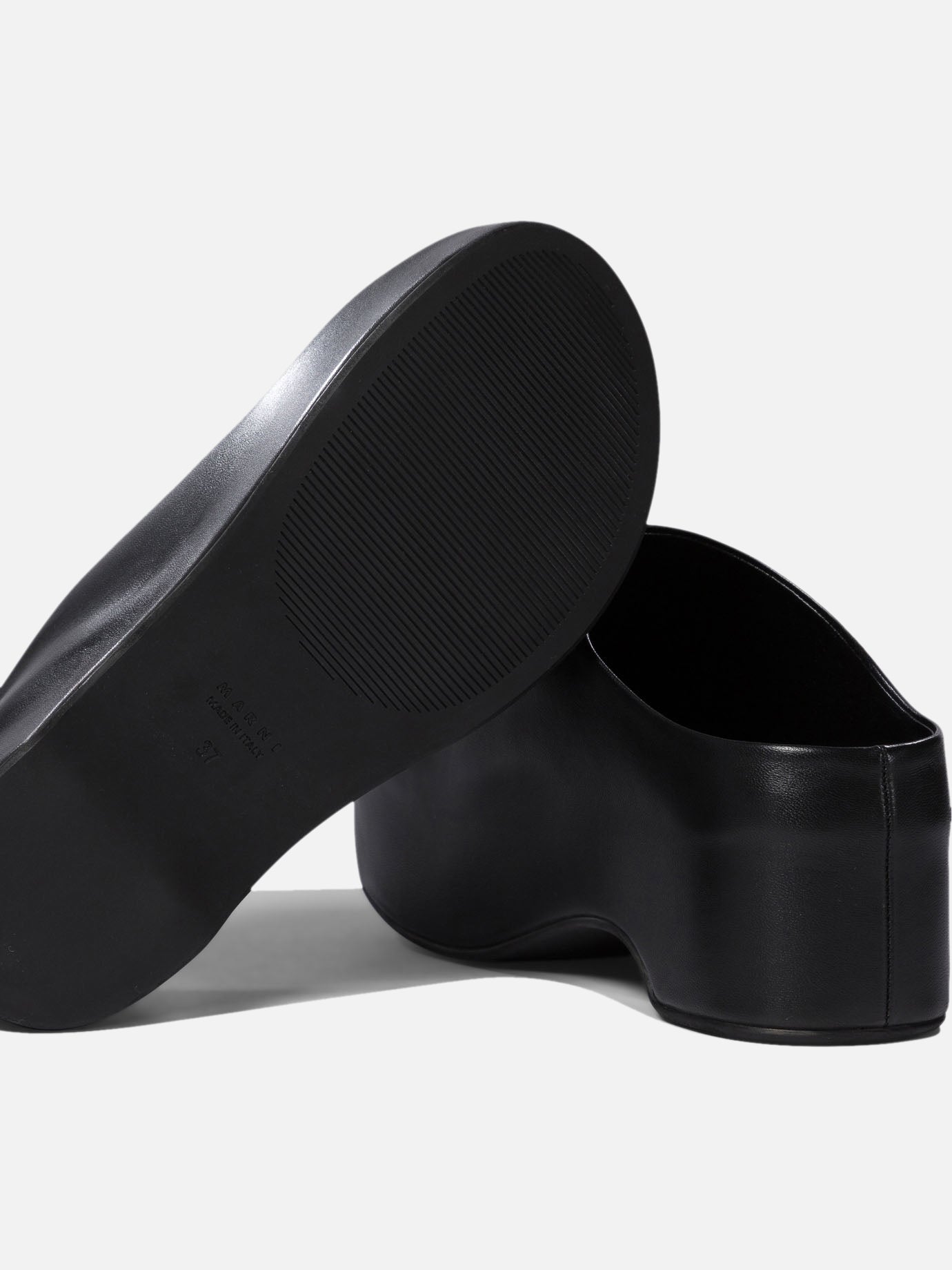 Slippers 100% leather - 100% rubber  Black - Marni Women | PDP | VIETTI Online Store | thumbnail_5