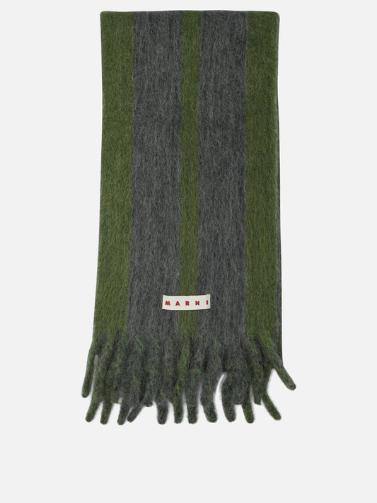 Sciarpe con frange 50% wool 20% polyamide 15% mohair 15% alpaca  Grigio - Marni Donna | PLP | VIETTI Online Store 
