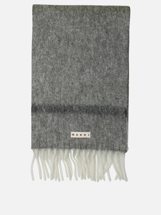 Sciarpe con frange 28% mohair 28% alpaca 24% virgin wool 20% polyamide  Grigio - Marni Donna | PLP | VIETTI Online Store 
