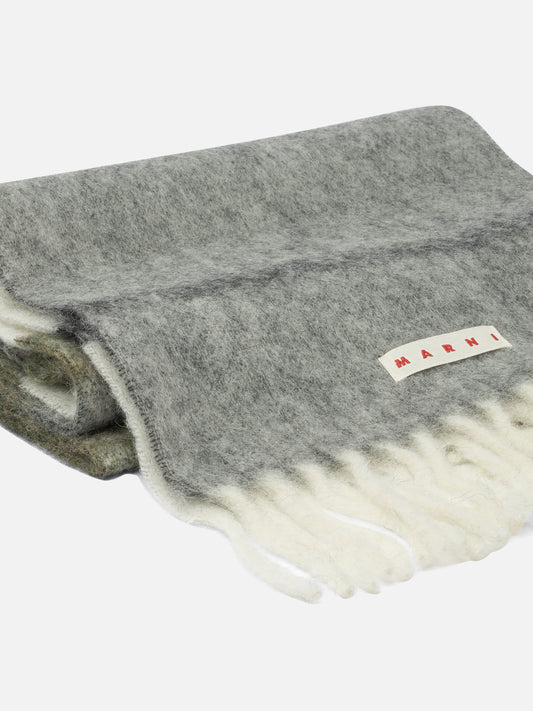 Sciarpe con frange 28% mohair 28% alpaca 24% virgin wool 20% polyamide  Grigio - Marni Donna | PLP | VIETTI Online Store | 2
