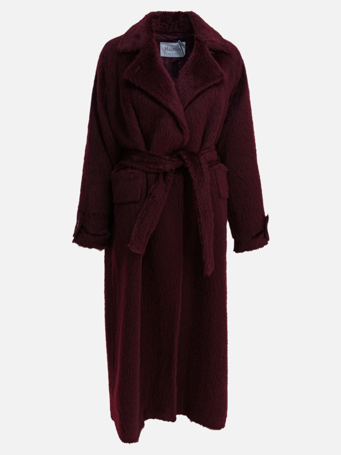 Long coats Solid colour  Bordeaux - Max Mara Women | PDP | VIETTI Online Store | Zoom-Modal
