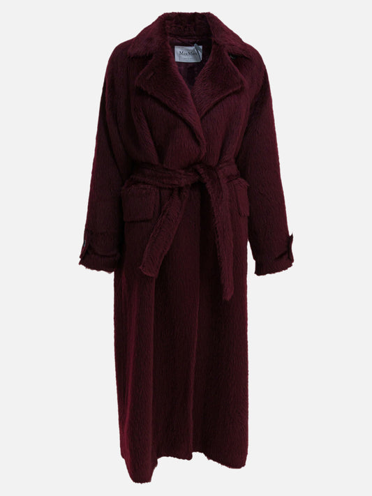 Cappotti lunghi Solid colour  Bordeaux - Max Mara Donna | PDP | VIETTI Online Store 
