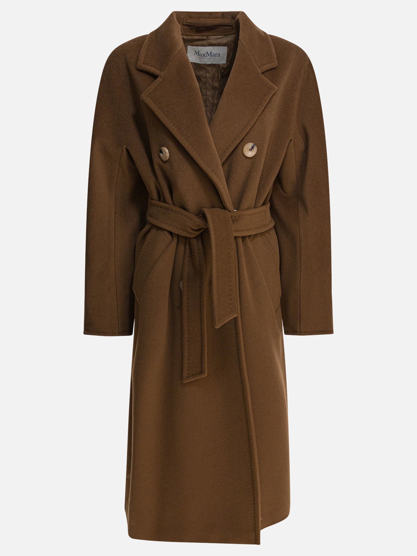 Long coats Solid colour  Brown - Max Mara Women | PDP | VIETTI Online Store | thumbnail