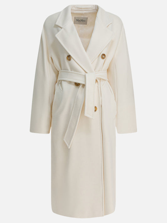 Long coats Solid colour  White - Max Mara Women | PDP | VIETTI Online Store 
