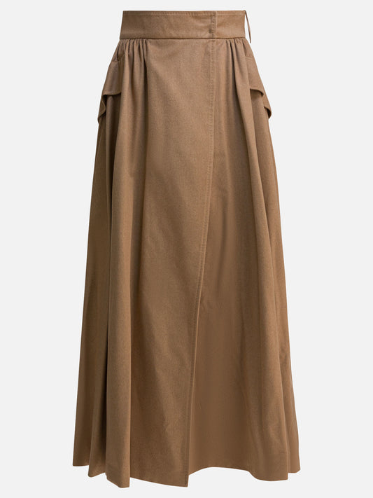 Midi skirts Solid colour  Brown - Max Mara Women | PDP | VIETTI Online Store 
