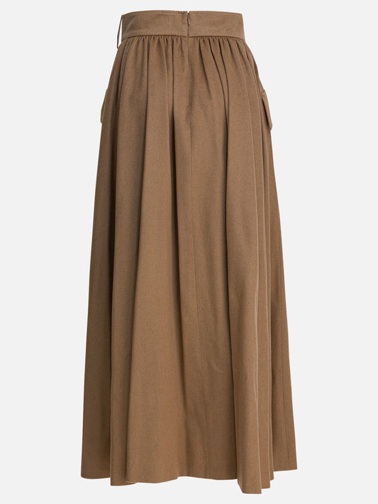 Midi skirts Solid colour  Brown - Max Mara Women | PDP | VIETTI Online Store | 2
