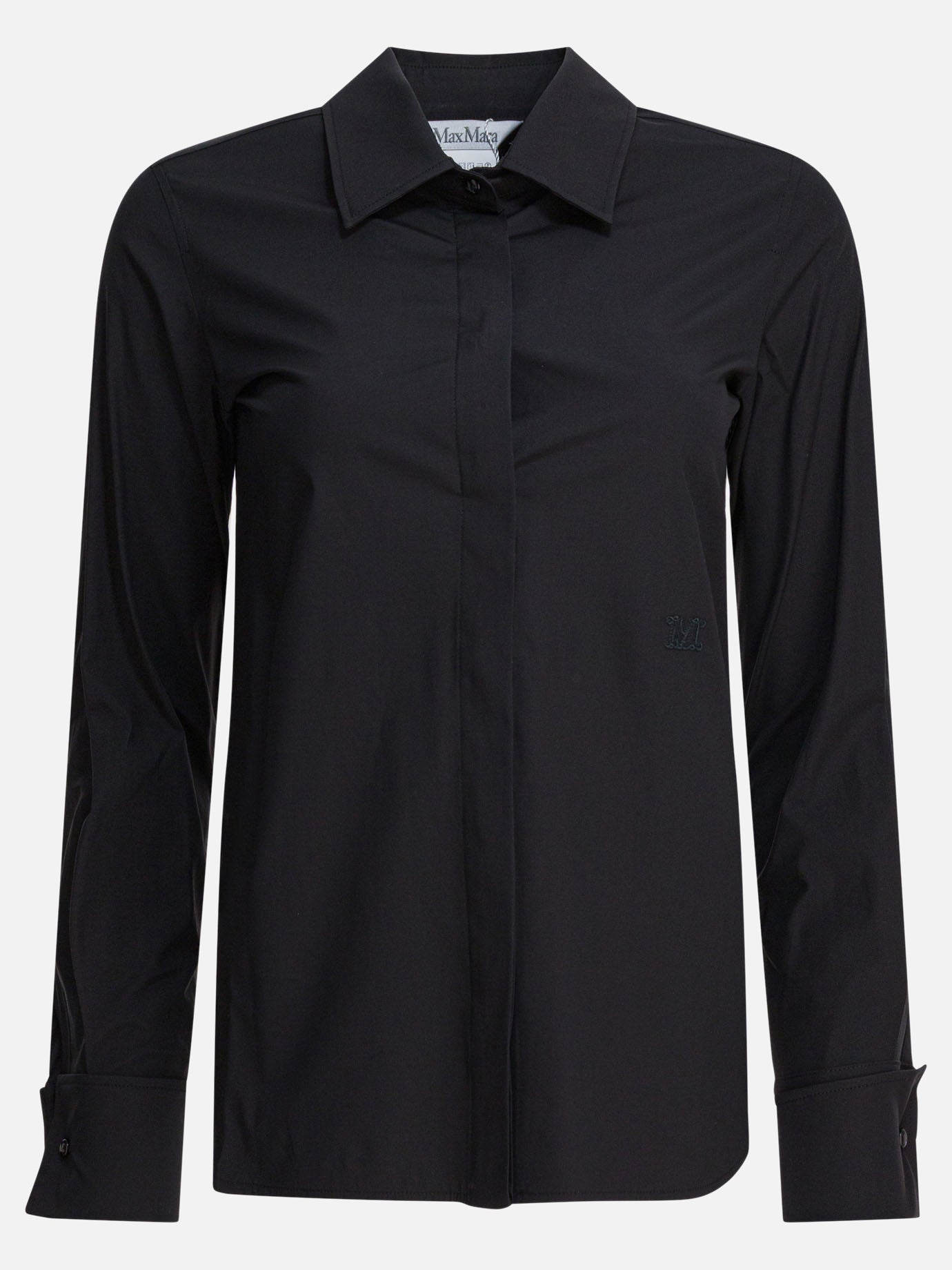 Camicie casual Solid colour  Nero - Max Mara Donna | PDP | VIETTI Online Store | thumbnail