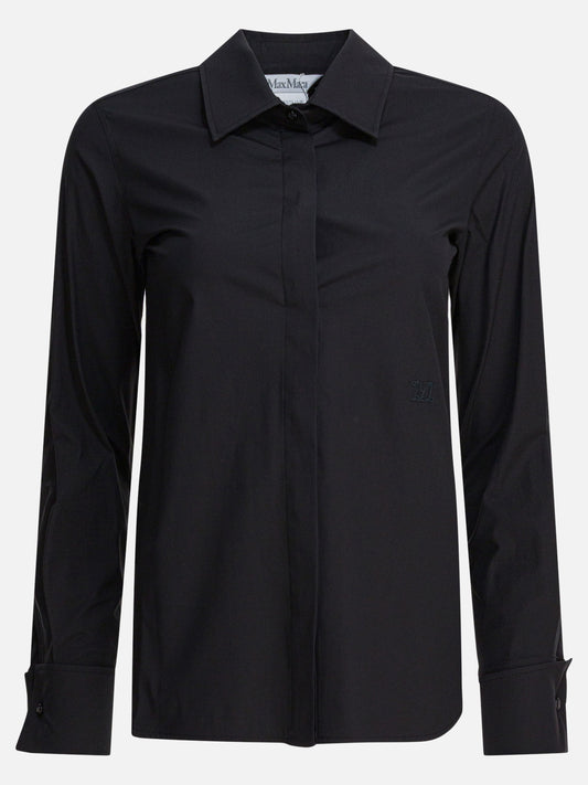 Camicie casual Solid colour  Nero - Max Mara Donna | PLP | VIETTI Online Store 
