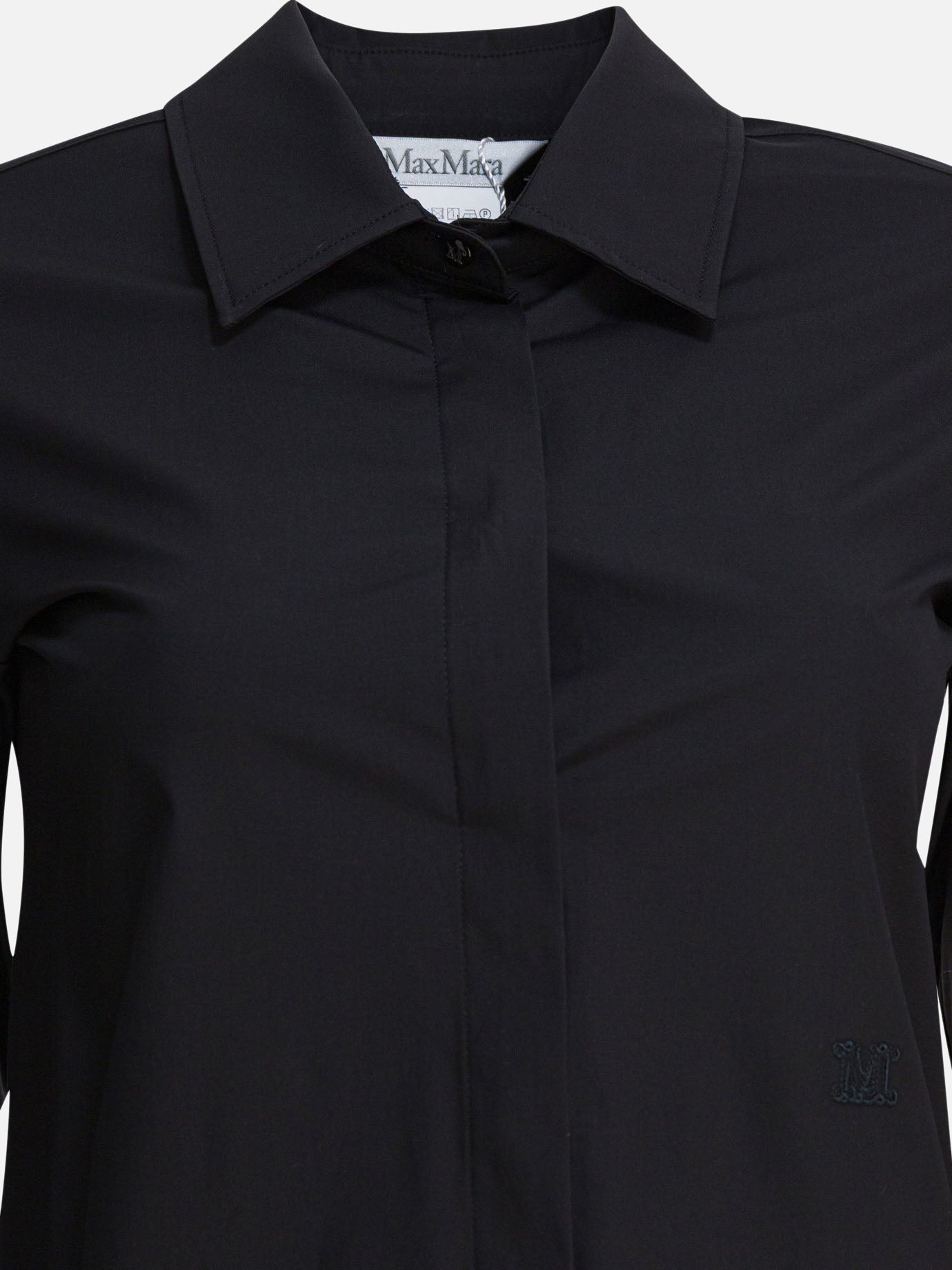 Camicie casual Solid colour  Nero - Max Mara Donna | PDP | VIETTI Online Store | Zoom-Modal_3
