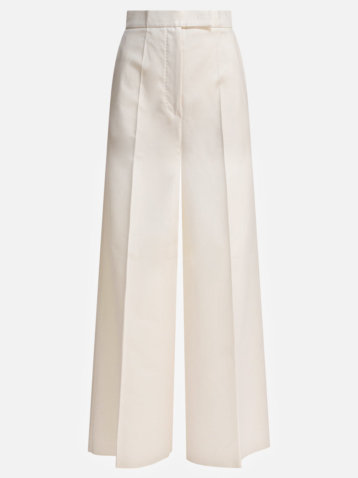 Pantaloni casual Solid colour  Bianco - Max Mara Donna | PDP | VIETTI Online Store | thumbnail