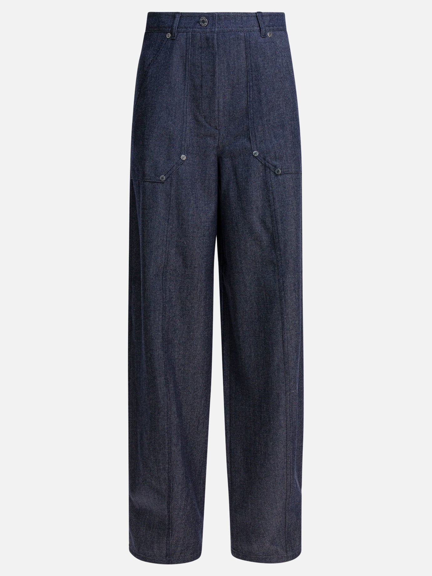 Leisure trousers Solid colour  Blue - Max Mara Women | PDP | VIETTI Online Store | Zoom-Modal
