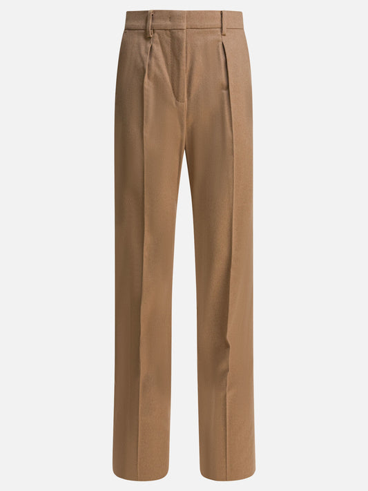 Tailored trousers Solid colour  Brown - Max Mara Women | PDP | VIETTI Online Store 
