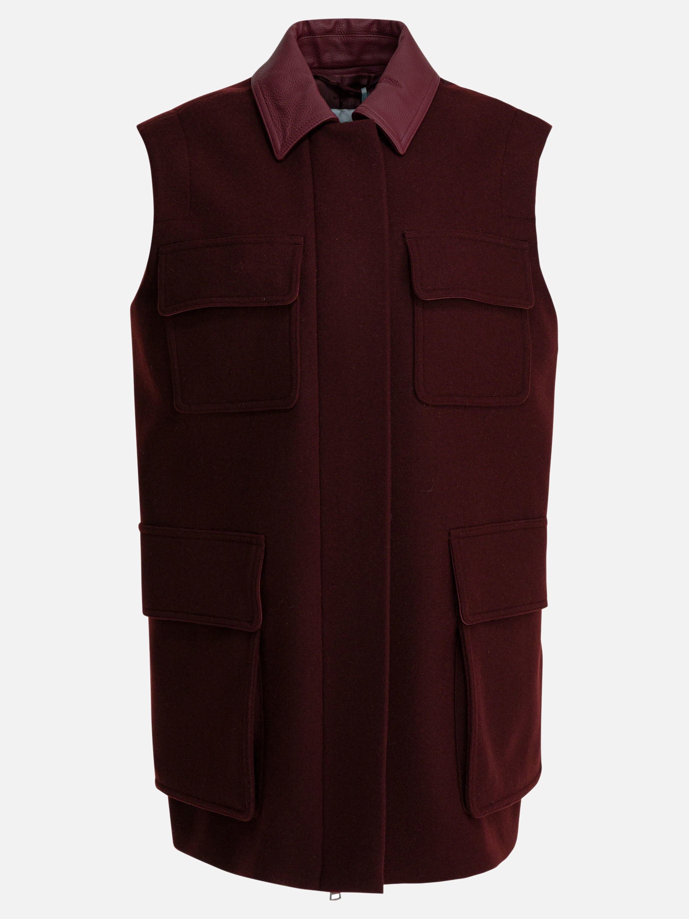 Vest jackets Solid colour  Red - Max Mara Women | PDP | VIETTI Online Store | thumbnail
