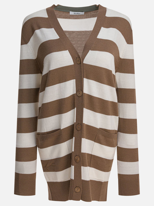 Cardigan Striped  Marrone - Max Mara Donna | PLP | VIETTI Online Store 

