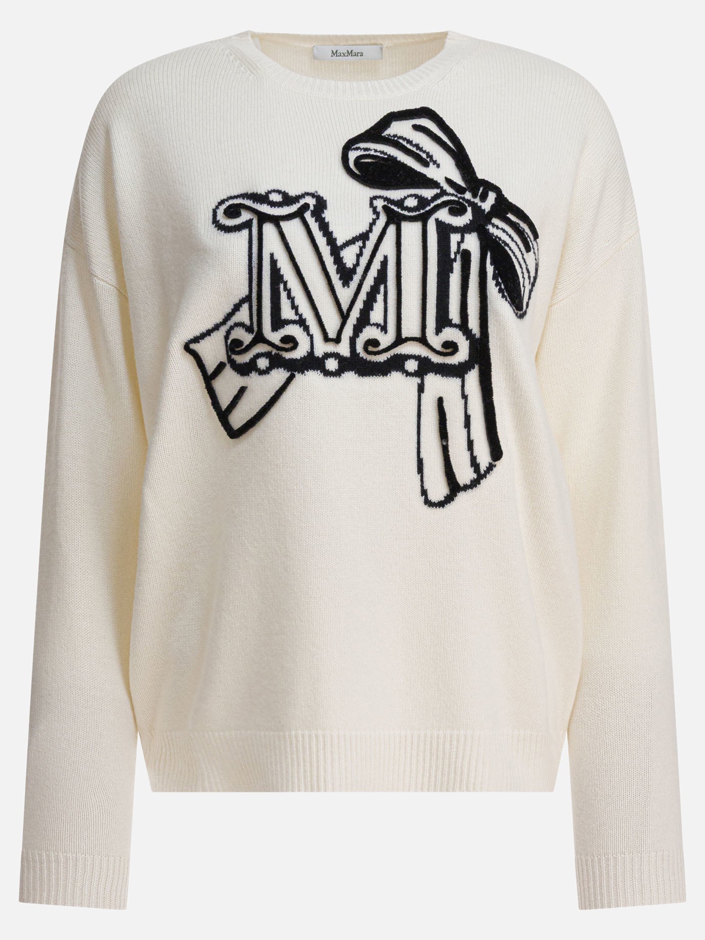 Maglioni girocollo Logo  Bianco - Max Mara Donna | PDP | VIETTI Online Store | Zoom-Modal
