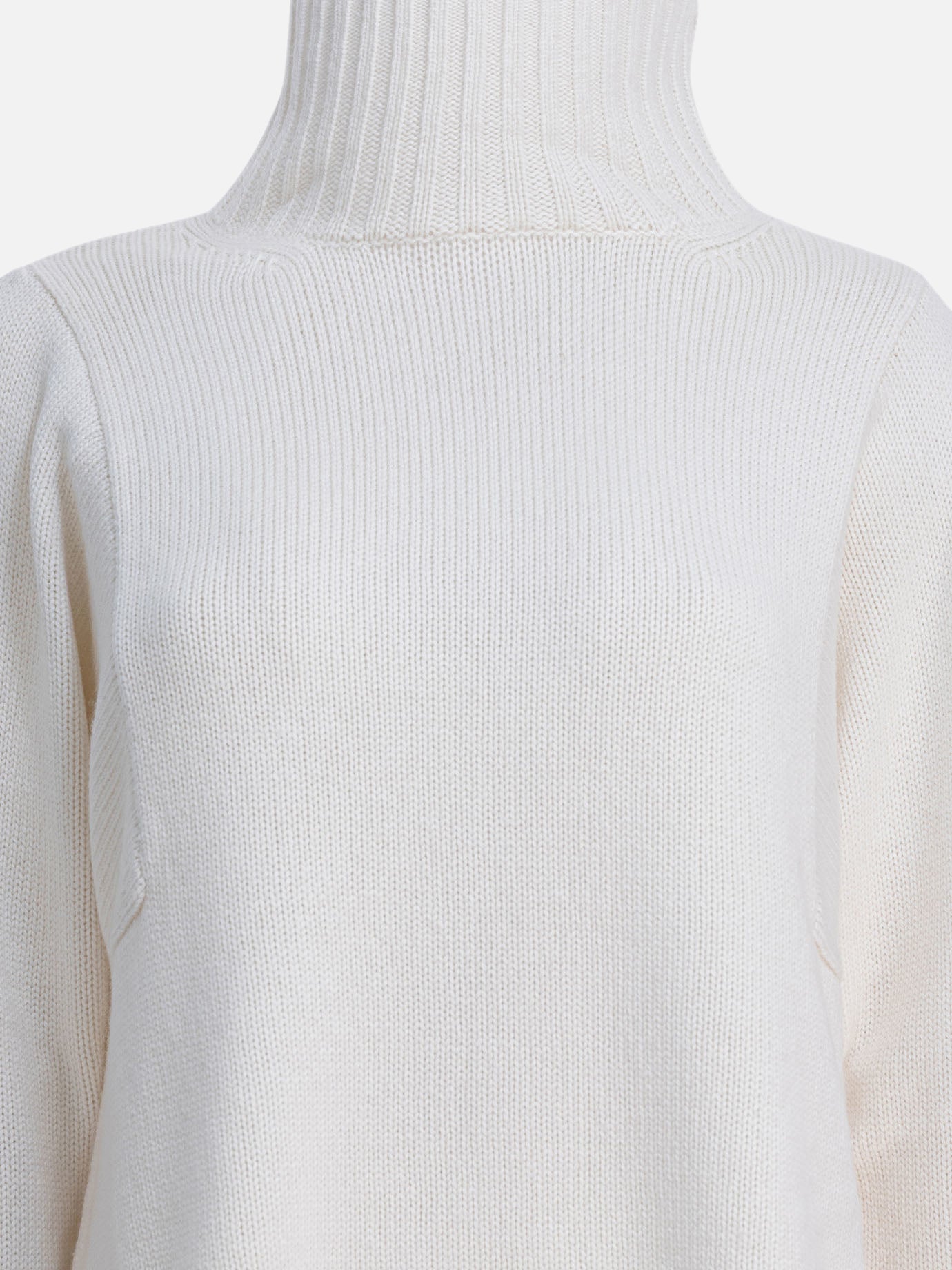 Turtleneck sweaters Solid colour  White - Max Mara Women | PDP | VIETTI Online Store | thumbnail_3