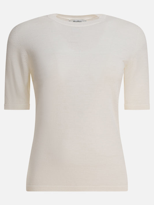 T-shirt girocollo Solid colour  Bianco - Max Mara Donna | PLP | VIETTI Online Store 
