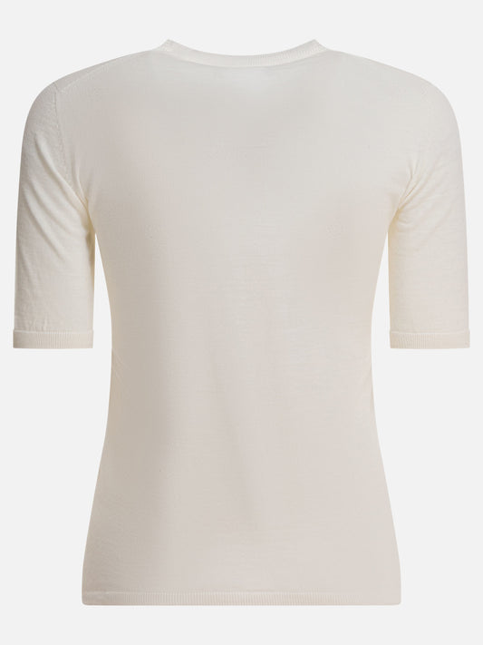 T-shirt girocollo Solid colour  Bianco - Max Mara Donna | PLP | VIETTI Online Store | 2
