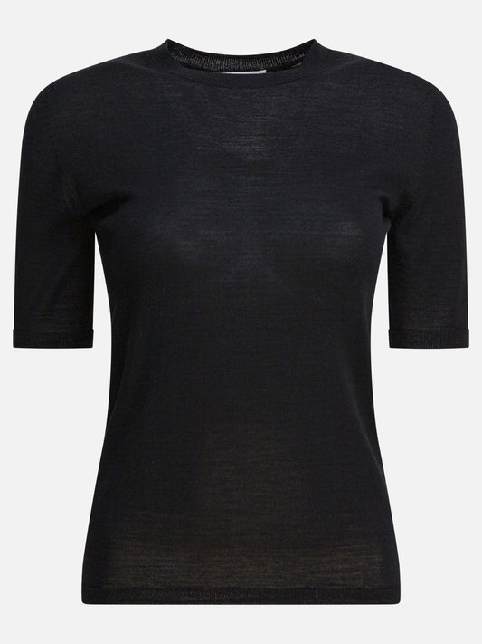 T-shirt girocollo Solid colour  Nero - Max Mara Donna | PLP | VIETTI Online Store 
