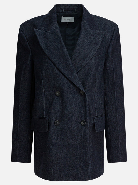 Blazers Solid colour  Blue - Max Mara Sportmax Women | PDP | VIETTI Online Store 
