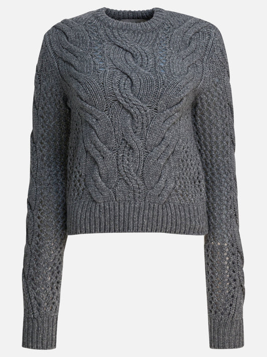 Crewneck sweaters Solid colour  Grey - Max Mara Sportmax Women | PDP | VIETTI Online Store 

