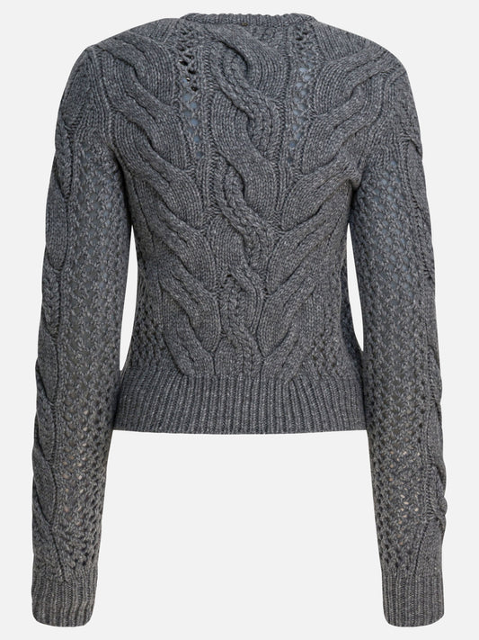 Crewneck sweaters Solid colour  Grey - Max Mara Sportmax Women | PDP | VIETTI Online Store | 2
