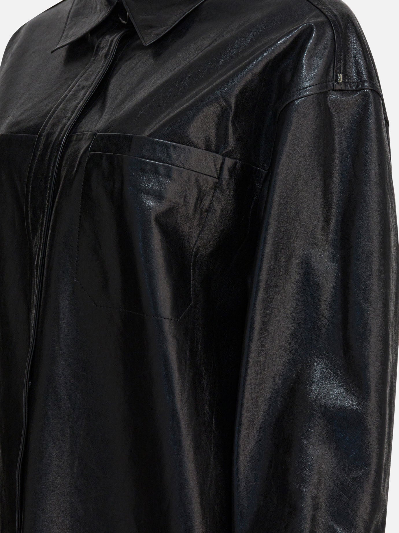 Camicie casual Solid colour  Nero - Max Mara Sportmax Donna | PDP | VIETTI Online Store | Zoom-Modal_4
