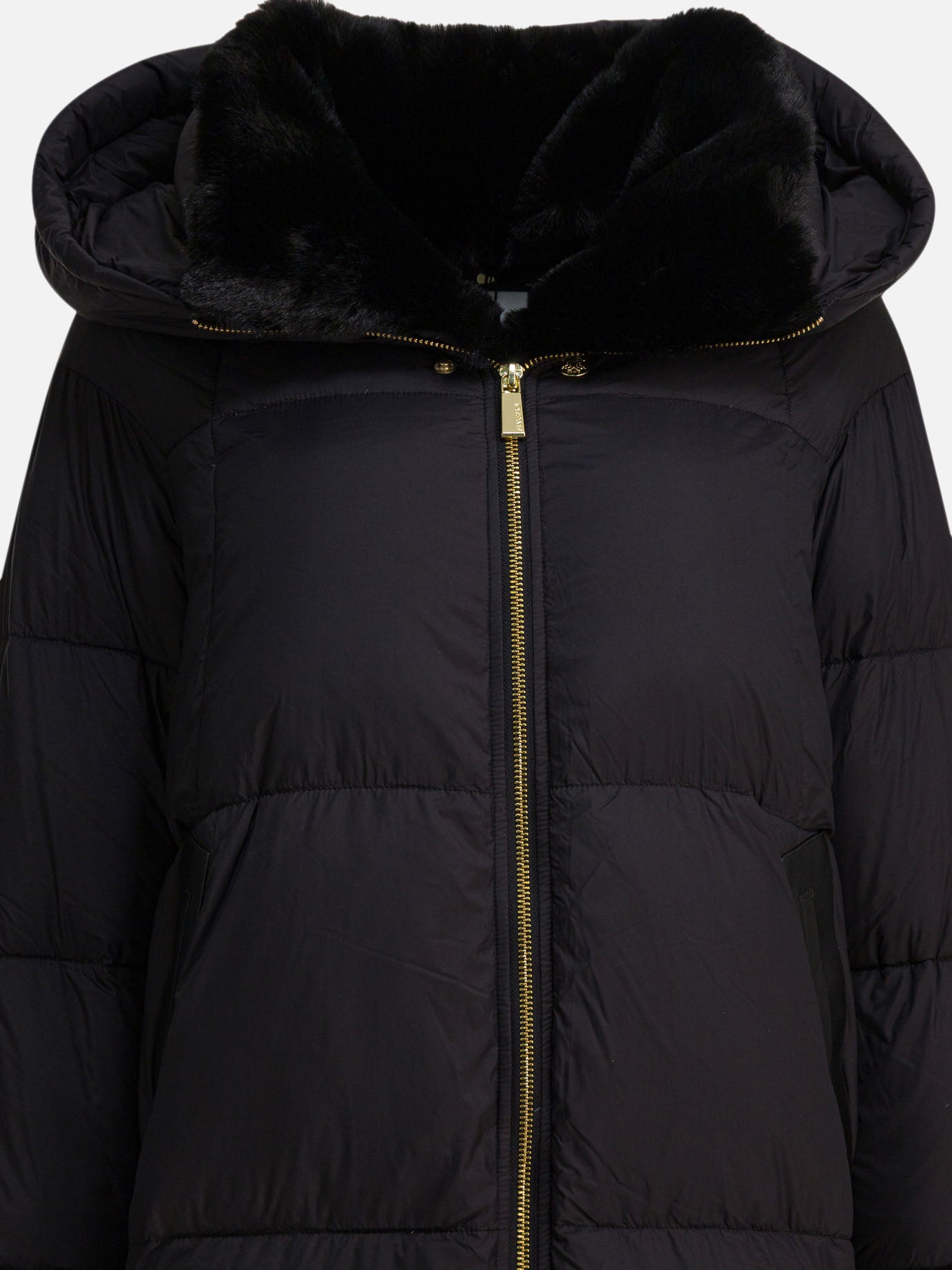 Down coats Solid colour  Black - Max&amp;Moi Women | PDP | VIETTI Online Store | thumbnail_3
