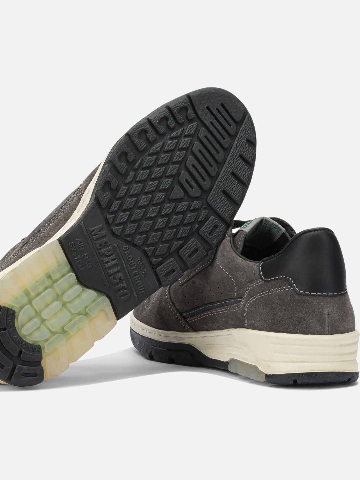 Low top sneakers 100% leather - 100% rubber  Grey - Mephisto Men | PDP | VIETTI Online Store | Zoom-Modal_5

