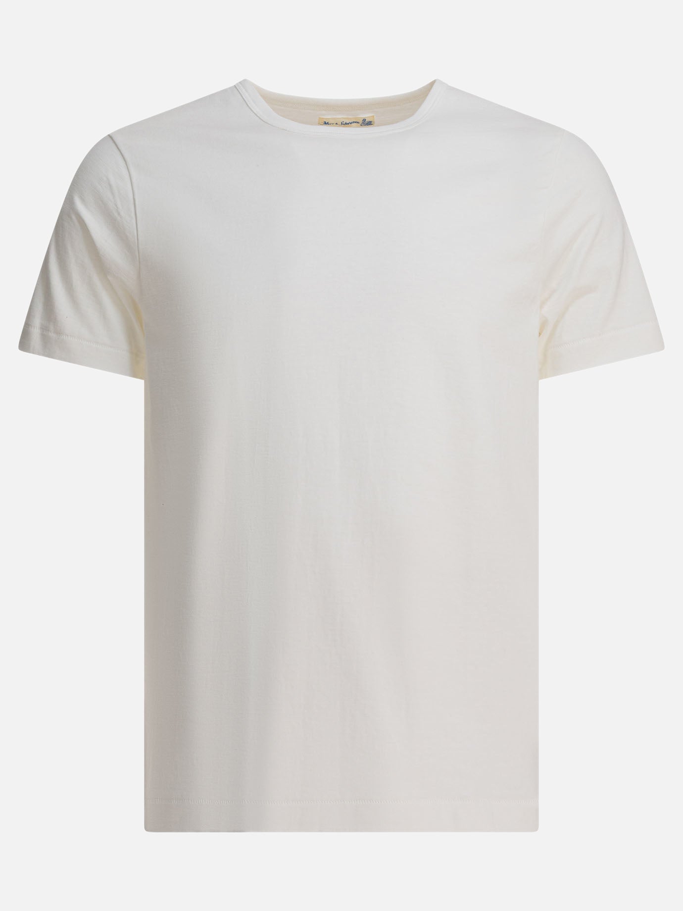 T-shirt girocollo Solid colour  Bianco - Merz b. Schwanen Uomo | PDP | VIETTI Online Store | Zoom-Modal
