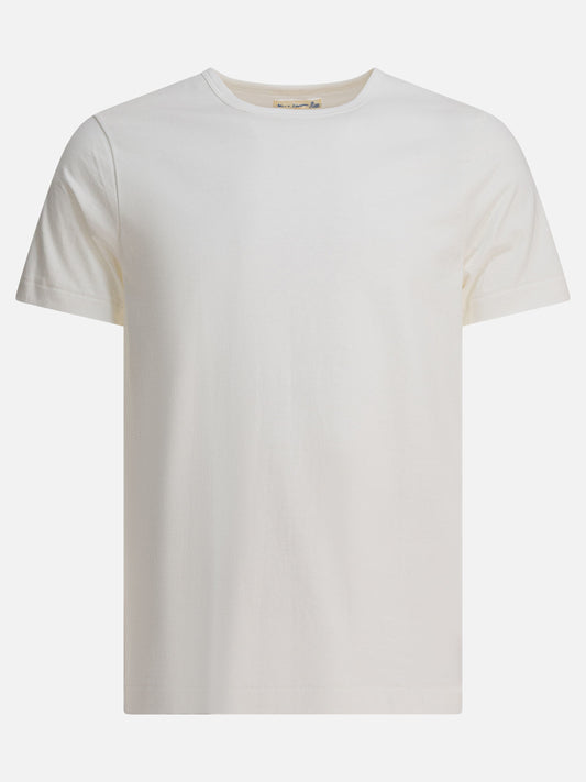 T-shirt girocollo Solid colour  Bianco - Merz b. Schwanen Uomo | PDP | VIETTI Online Store 
