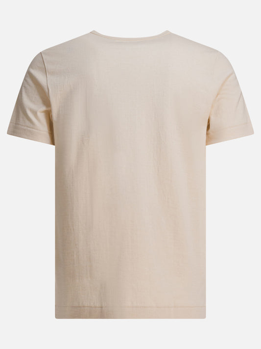 T-shirt girocollo Solid colour  Beige - Merz b. Schwanen Uomo | PDP | VIETTI Online Store | 2
