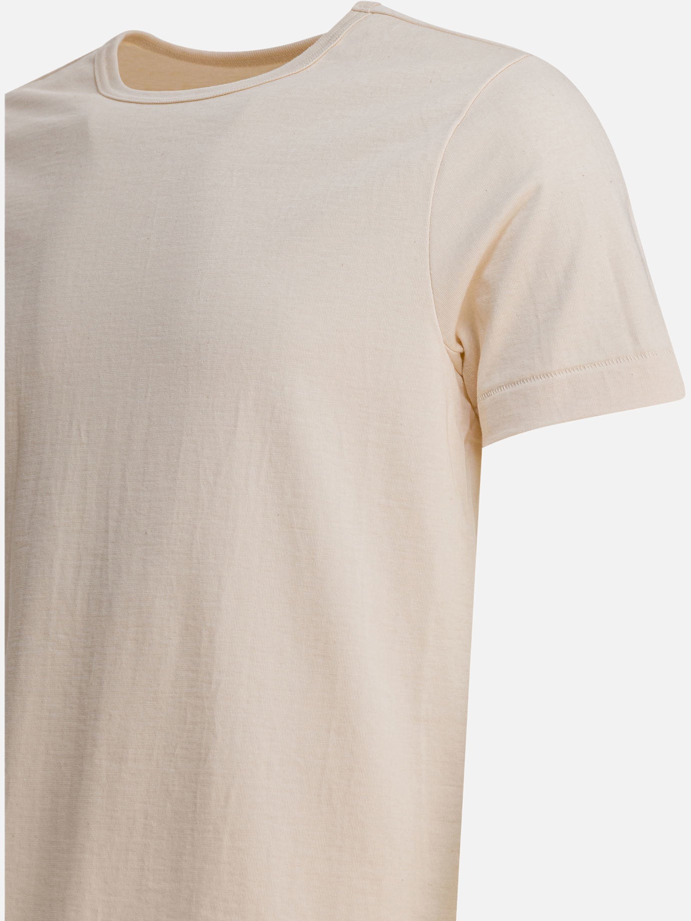 T-shirt girocollo Solid colour  Beige - Merz b. Schwanen Uomo | PDP | VIETTI Online Store | Zoom-Modal_4
