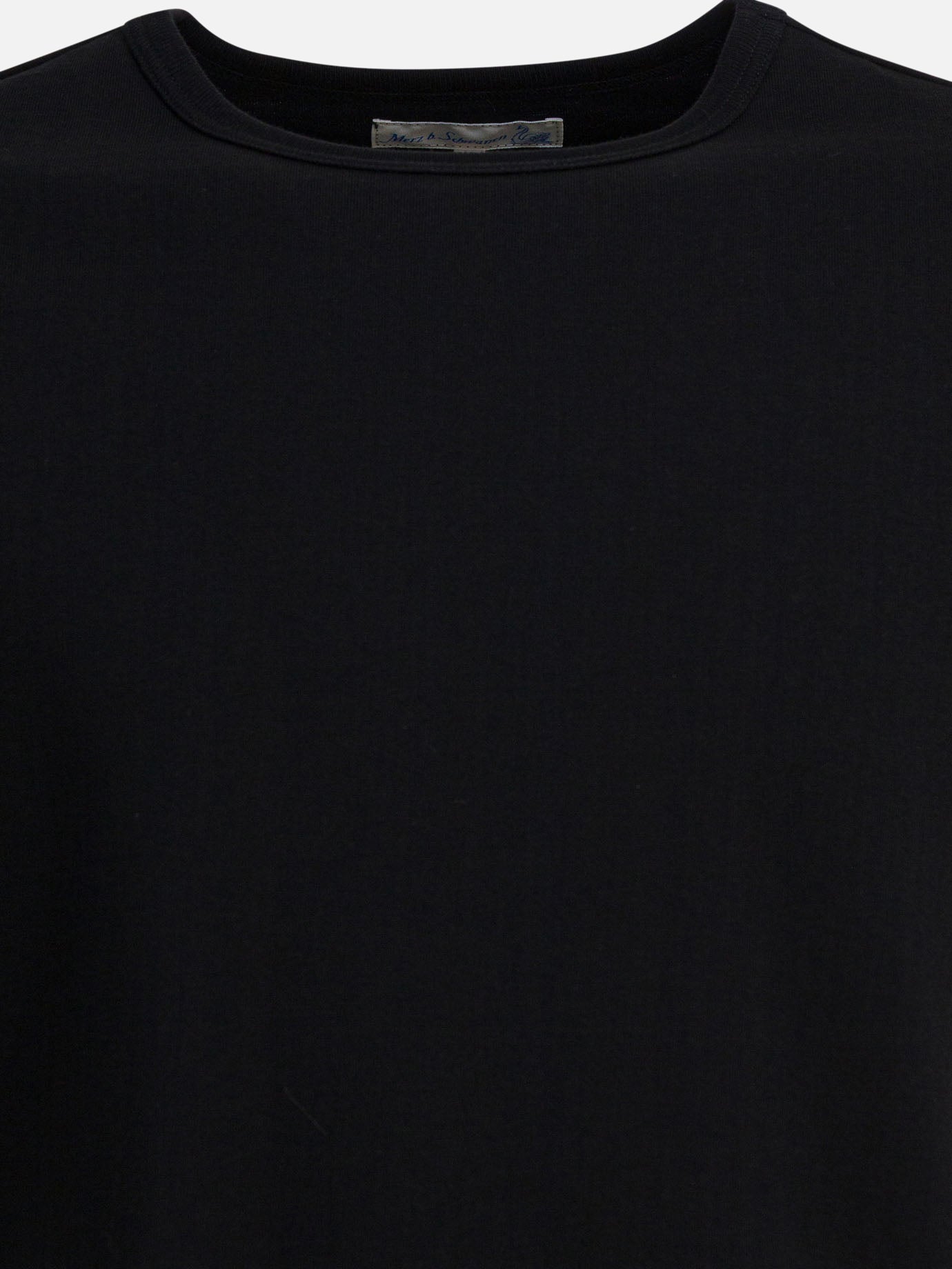 T-shirt girocollo Solid colour  Nero - Merz b. Schwanen Uomo | PDP | VIETTI Online Store | Zoom-Modal_3

