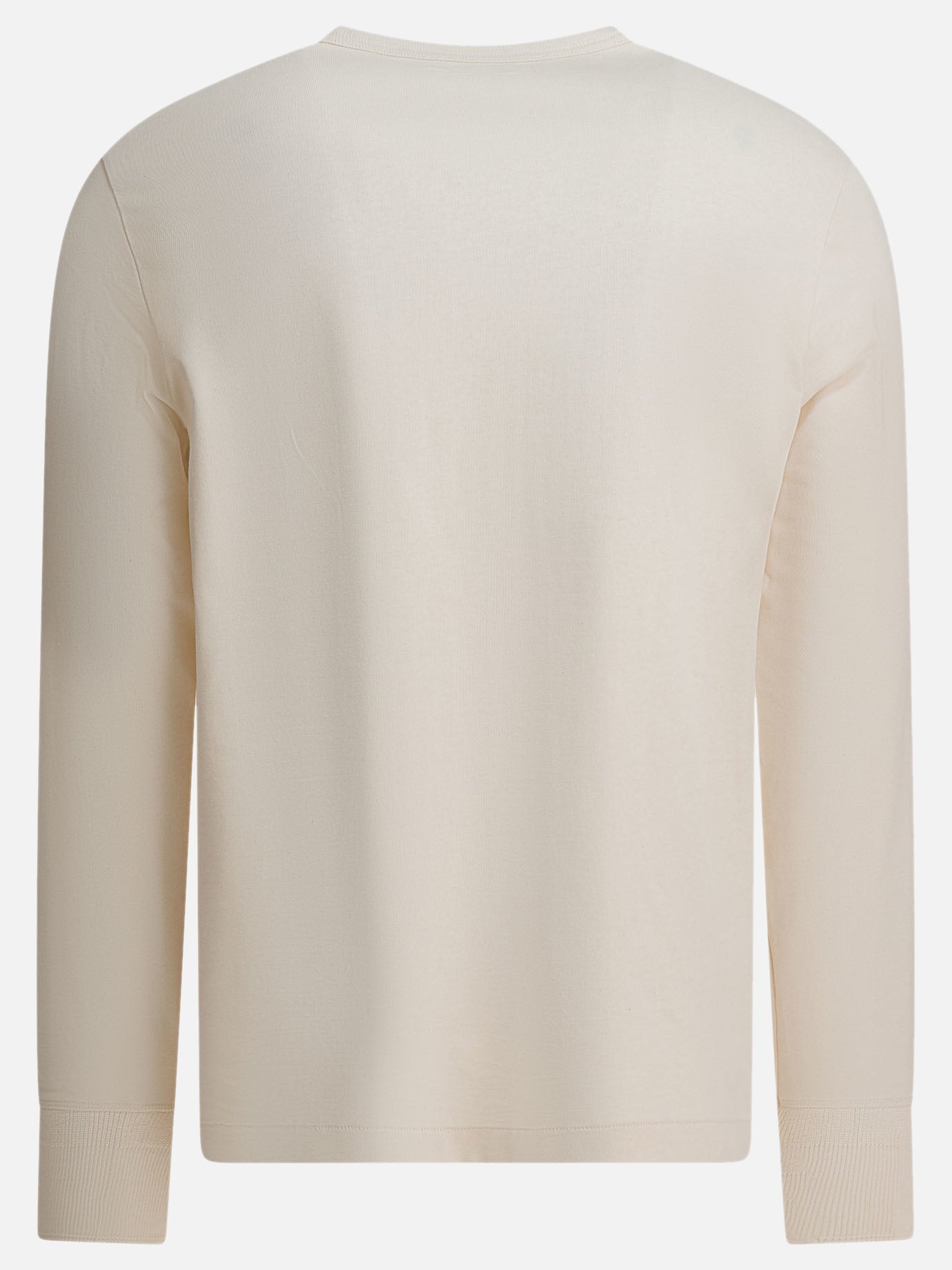 T-shirt serafino Solid colour  Bianco - Merz b. Schwanen Uomo | PDP | VIETTI Online Store | Zoom-Modal_2
