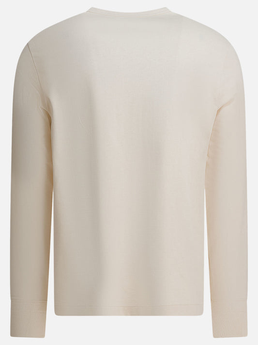 T-shirt serafino Solid colour  Bianco - Merz b. Schwanen Uomo | PDP | VIETTI Online Store | 2
