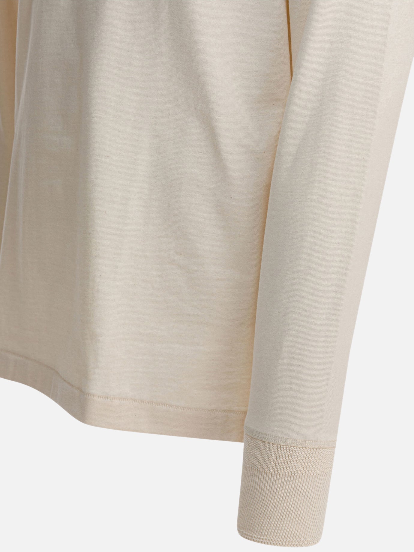 T-shirt serafino Solid colour  Bianco - Merz b. Schwanen Uomo | PDP | VIETTI Online Store | thumbnail_4