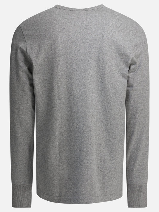 Henley t-shirts Solid colour  Grey - Merz b. Schwanen Men | PDP | VIETTI Online Store | 2
