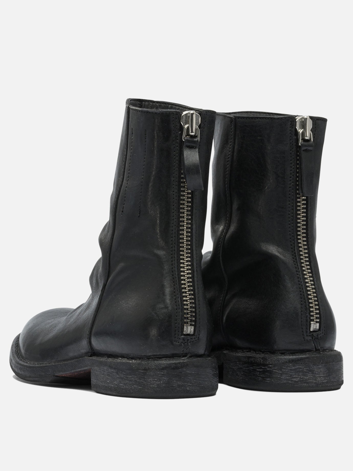 Zipped boots 100% leather - 80% rubber 20% leather  Black - Moma Women | PDP | VIETTI Online Store | thumbnail_4