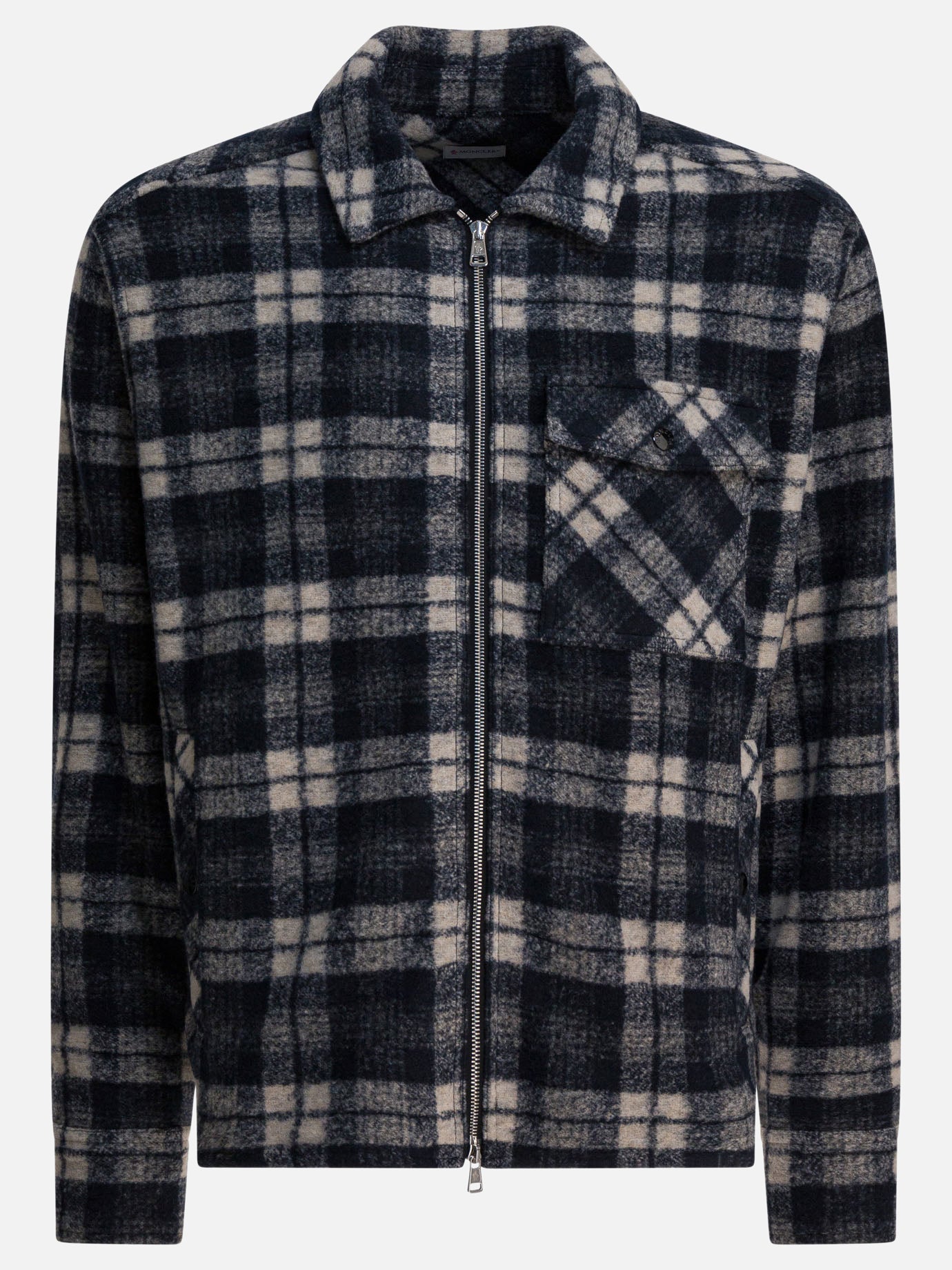 Overshirt jackets Check  Grey - Moncler Men | PDP | VIETTI Online Store | thumbnail