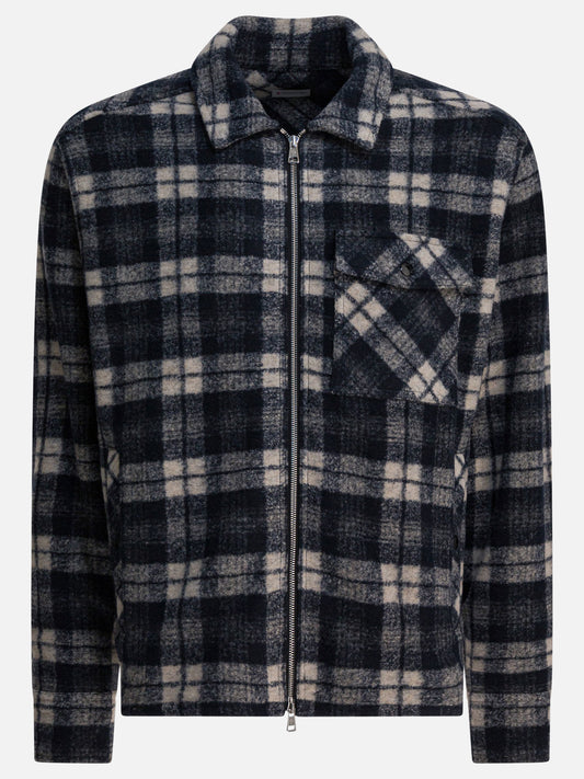 Giacche overshirt Check  Grigio - Moncler Uomo | VIETTI Online Store 
