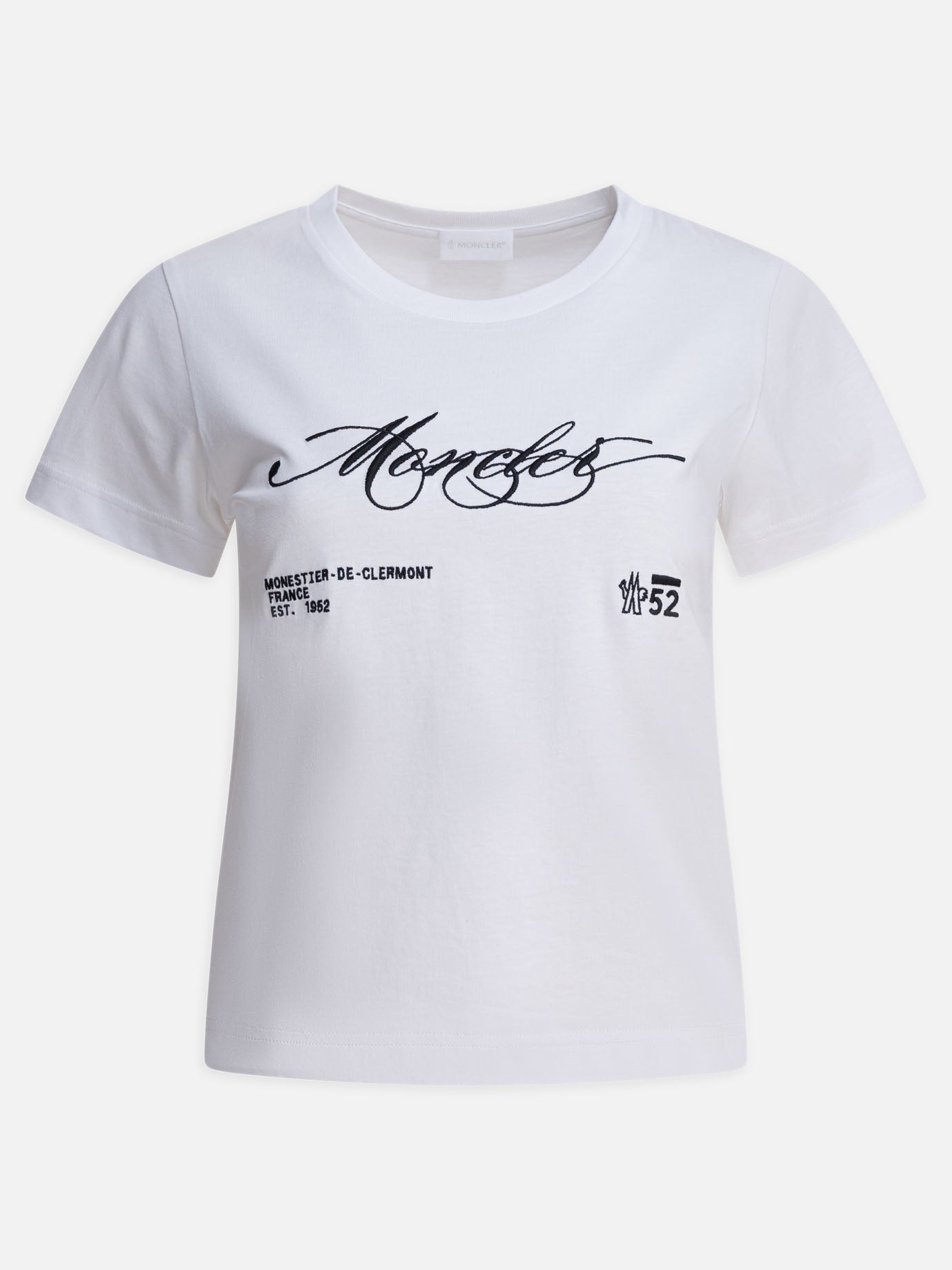 T-shirt girocollo Logo  Bianco - Moncler Donna | PDP | VIETTI Online Store | thumbnail