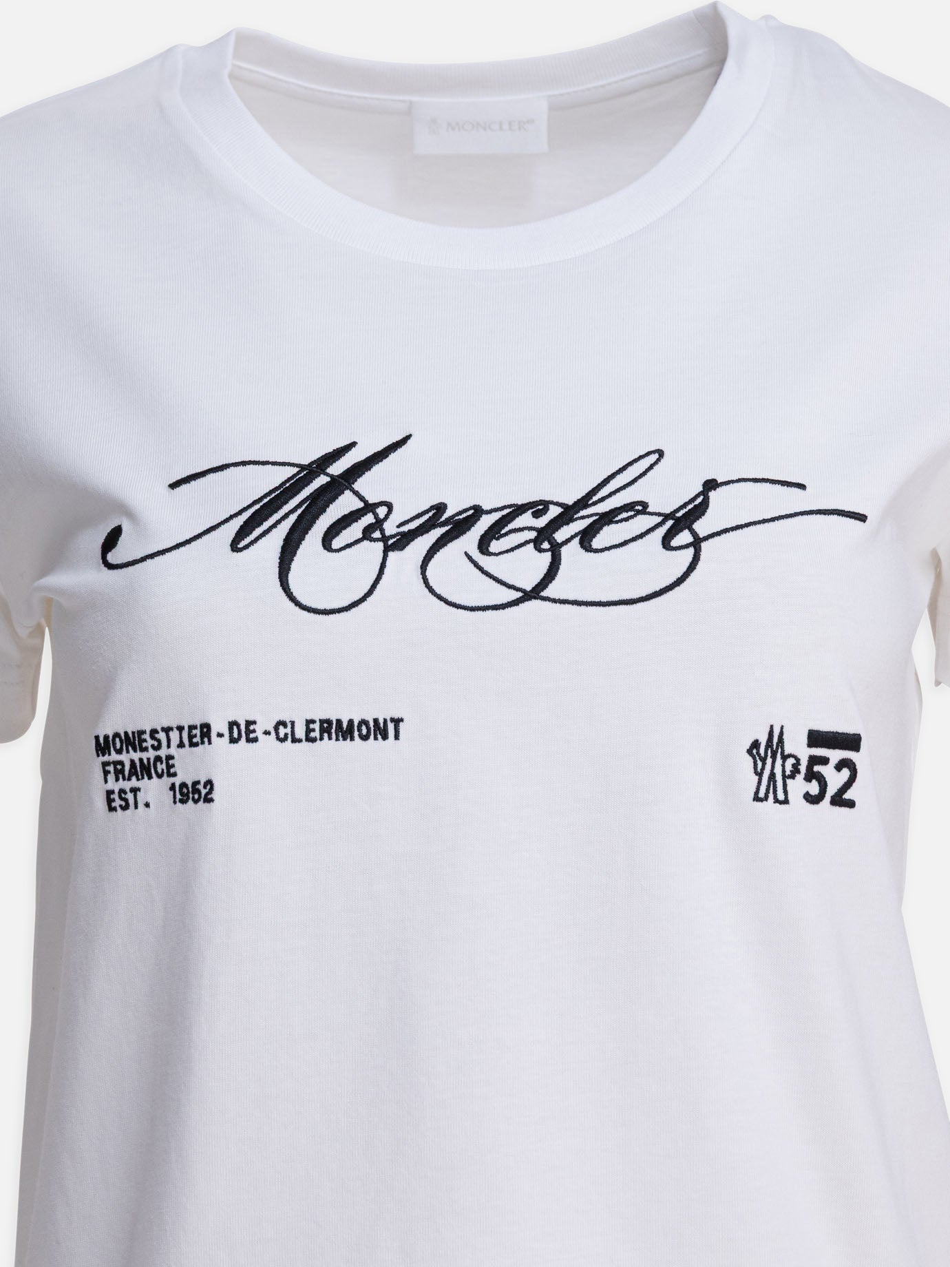 T-shirt girocollo Logo  Bianco - Moncler Donna | PDP | VIETTI Online Store | thumbnail_3