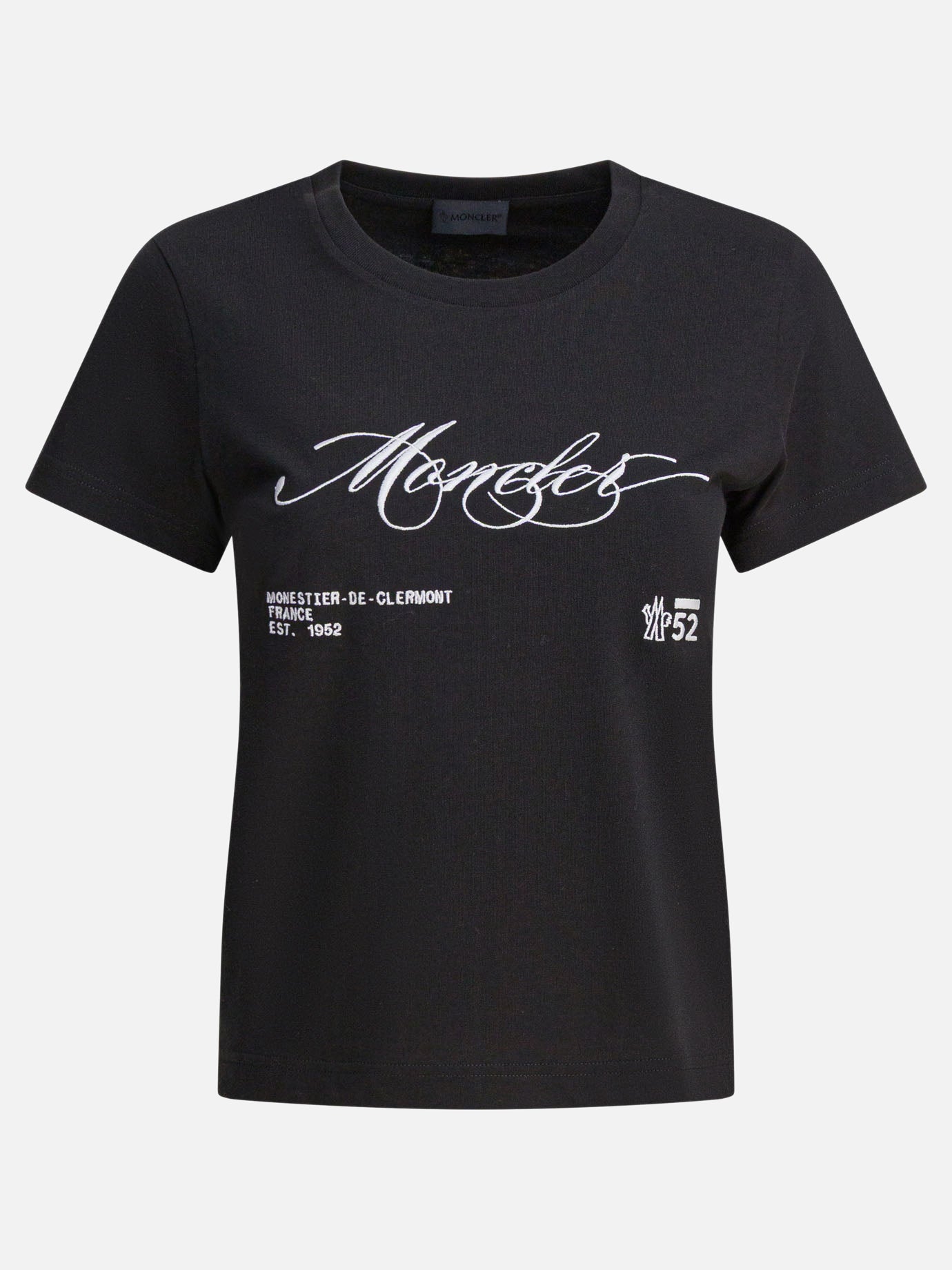 T-shirt girocollo Logo  Nero - Moncler Donna | PDP | VIETTI Online Store | thumbnail