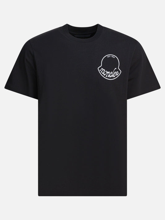 T-shirt girocollo Logo  Nero - Moncler Donna | PLP | VIETTI Online Store 
