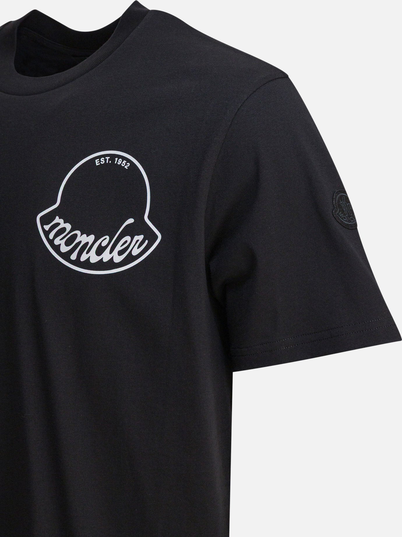T-shirt girocollo Logo  Nero - Moncler Donna | PDP | VIETTI Online Store | Zoom-Modal_4
