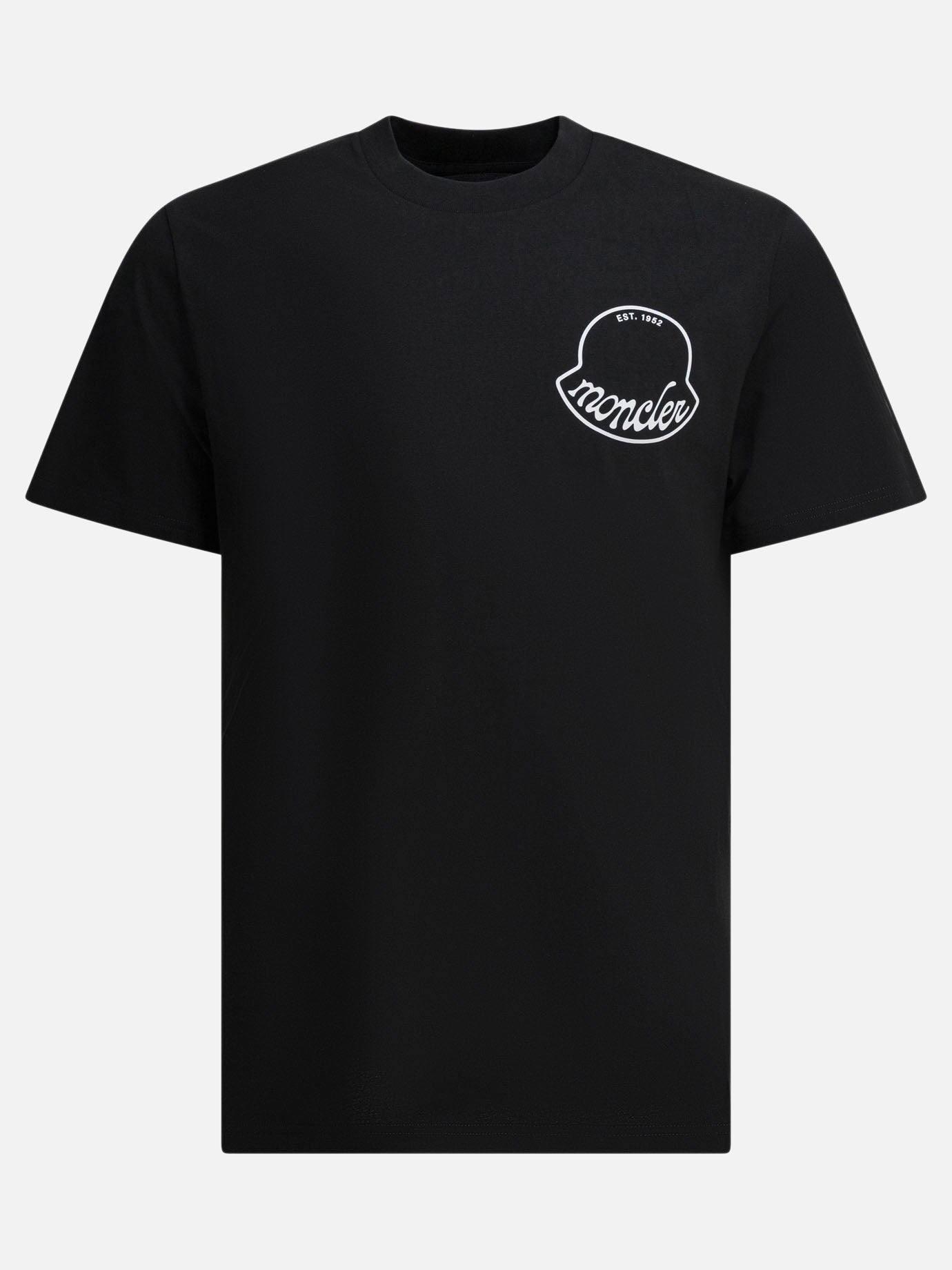 Crewneck t-shirts Logo  Black - Moncler Men | PDP | VIETTI Online Store | Zoom-Modal
