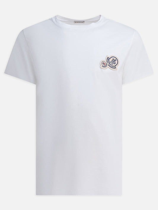 Crewneck t-shirts Logo  White - Moncler Men | PDP | VIETTI Online Store 
