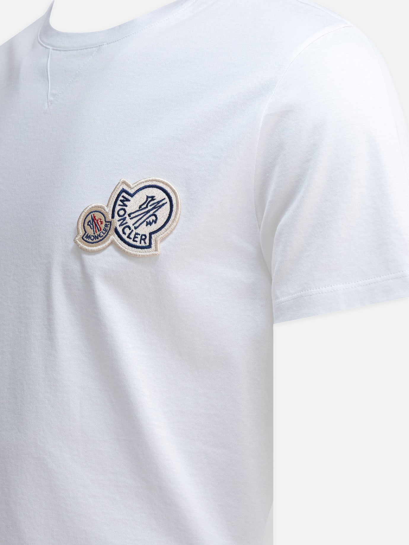 Crewneck t-shirts Logo  White - Moncler Men | PDP | VIETTI Online Store | Zoom-Modal_4
