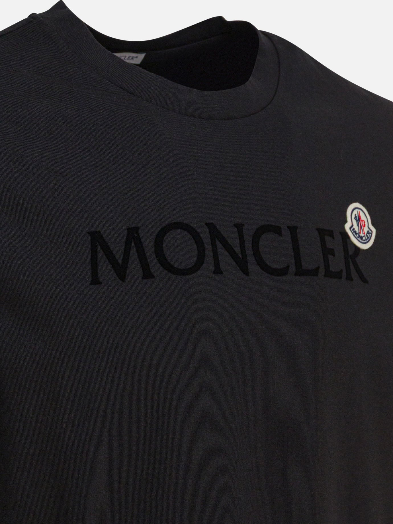 Crewneck t-shirts Logo  Black - Moncler Men | PDP | VIETTI Online Store | Zoom-Modal_3

